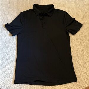 Lululemon Black Evolution Polo Shirt